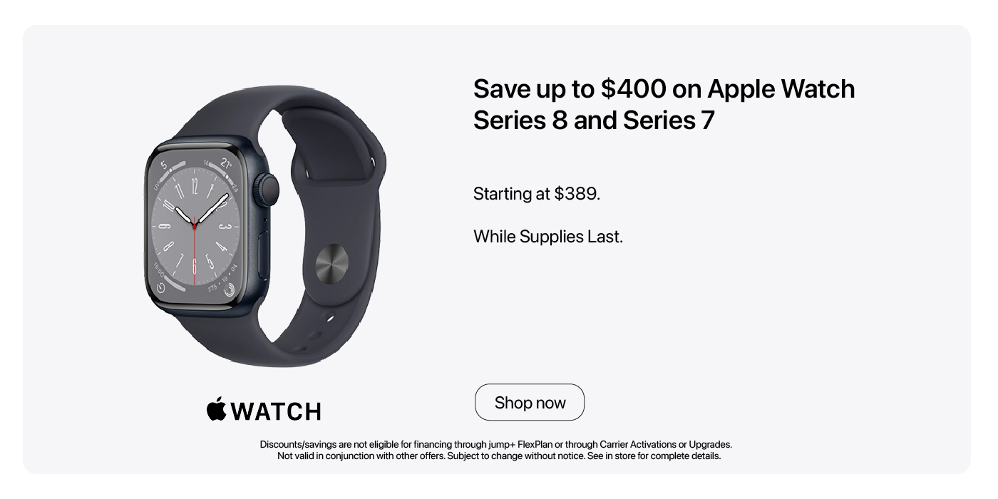 Save Up $400 on Apple Watch Series 7 and Series 8