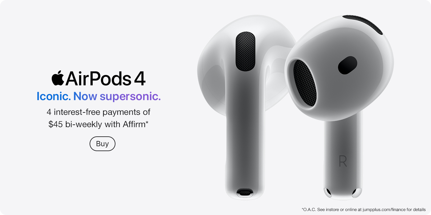 AirPods 4. Now with Active Noise Cancellation