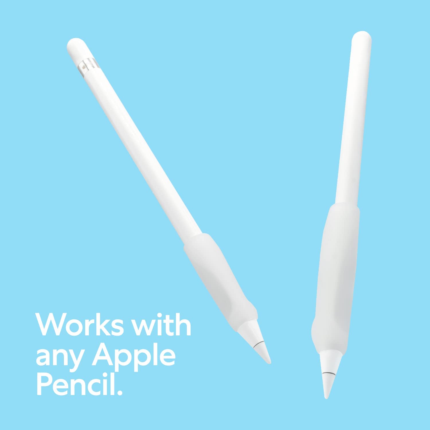 Paperlike Pencil Grips for Apple Pencil 1st & 2nd Generation - Set of 2 - Maximum Comfort & Maximum Precision