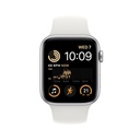 Apple Watch SE (2nd Gen) Silver Aluminium Case with White Sport Band (44mm, GPS + Cellular) - Open Box