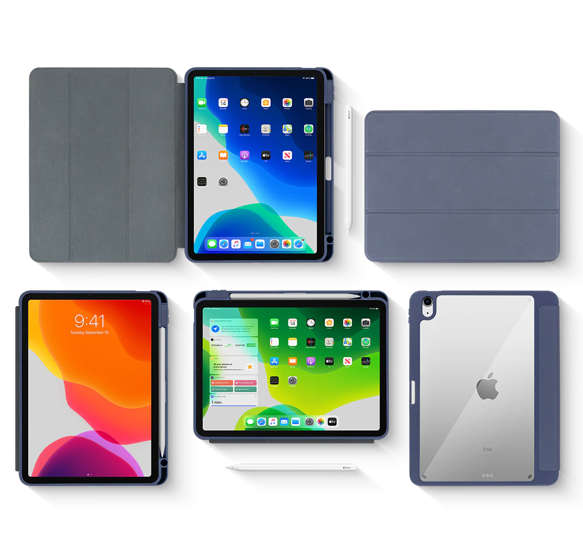 Logiix Cabrio iPad Folio for iPad Air (4th & 5th Gen) - Navy