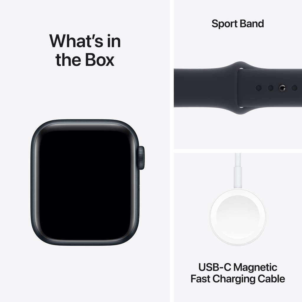 Apple Watch SE Midnight Aluminium Case with Midnight Sport Band