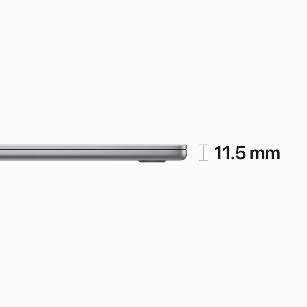 Apple 15-inch MacBook Air: Apple M2 chip with 8-core CPU, 10-core GPU (8GB Unified, 256GB SSD, 35W Dual USB-C Adaptor, Space Grey) - Open Box
