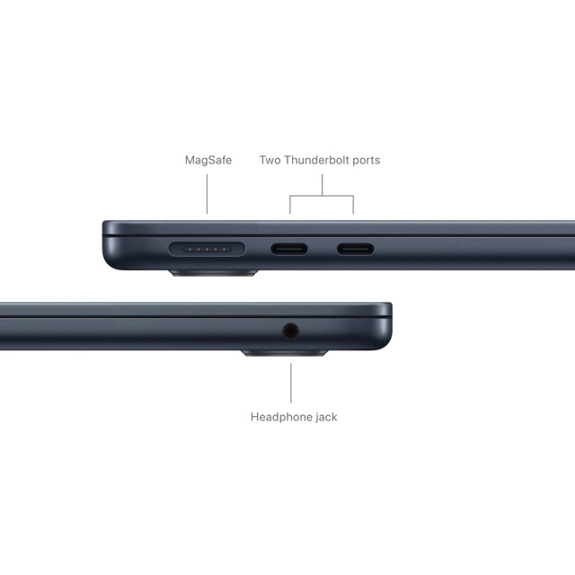 Apple 13-inch MacBook Air M3 chip with 8‑core CPU, 10‑core GPU, 16‑core Neural Engine