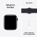 Apple Watch SE (2nd gen) Midnight Aluminium Case with Midnight Sport Band (44mm, GPS) - Open Box