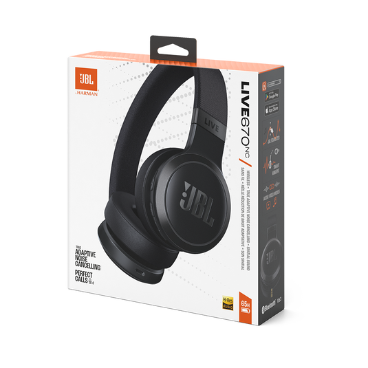 JBL Live 670NC Wireless On-Ear Noise Cancelling Headphones