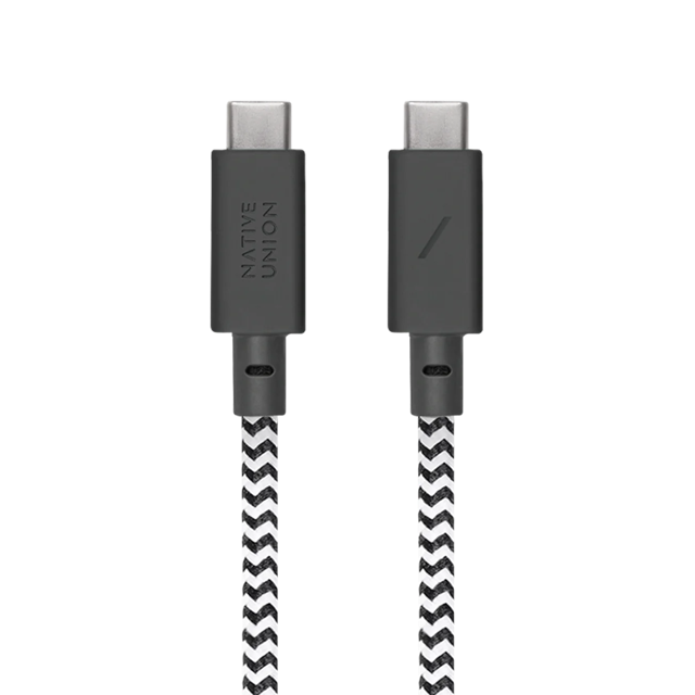 Native Union 2.4M Knot Anchor Cable USB-C to USB-C Cable - Zebra