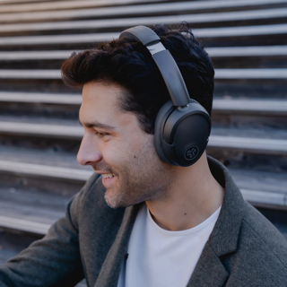 JLab Audio Lux ANC Wireless Over Ear Headphones - Graphite