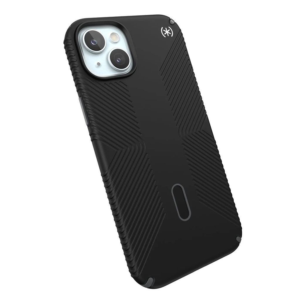 Speck Presidio2 Pro Grip Case with MagSafe/Click Lock for iPhone 15 - Black/Slate Grey