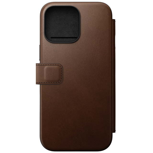 Nomad Modern Leather Folio Case with MagSafe for iPhone 16 Pro Max - Brown