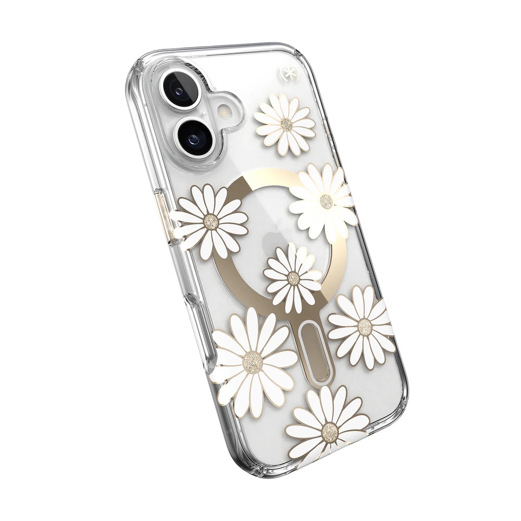 Speck Case with ClickLock/MagSafe for iPhone 16 - Sunshine Daisy