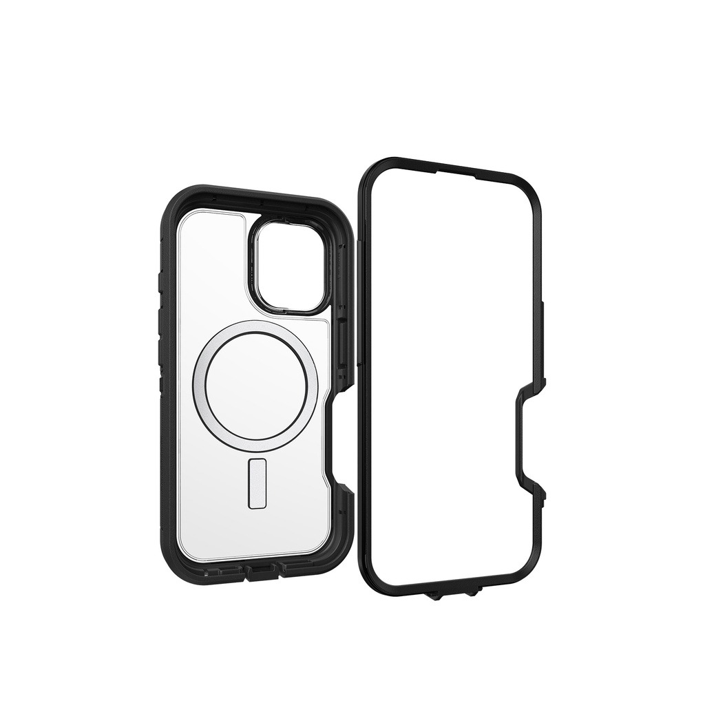 Otterbox Defender XT with MagSafe for iPhone 16 - Clear / Black Dark Side