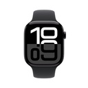 Apple Watch Series 10 GPS 46mm Jet Black Aluminium Case with Black Sport Band