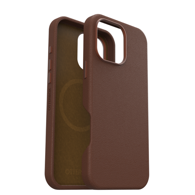 Otterbox Symmetry+ Cactus Leather Case for 16 Pro Max - Brown (Rich Adobe)