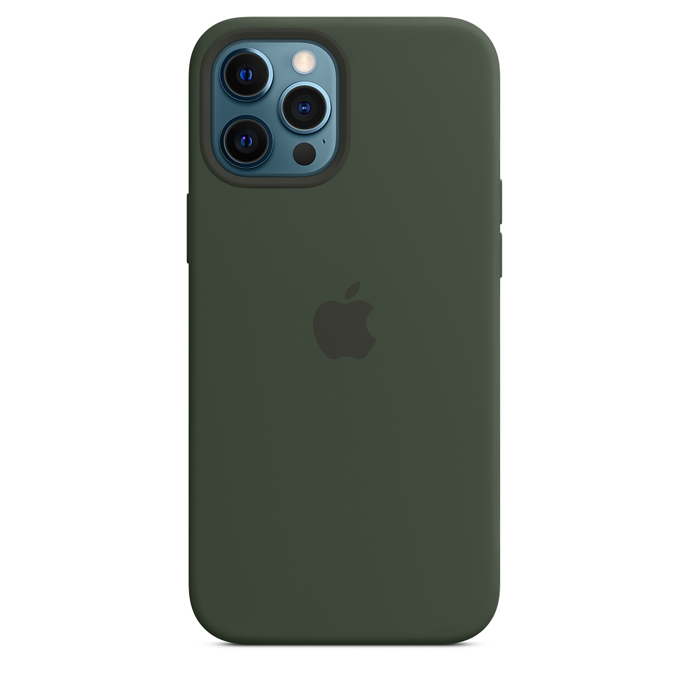 Apple iPhone 12 Pro Max Silicone Case with MagSafe - Cypress Green