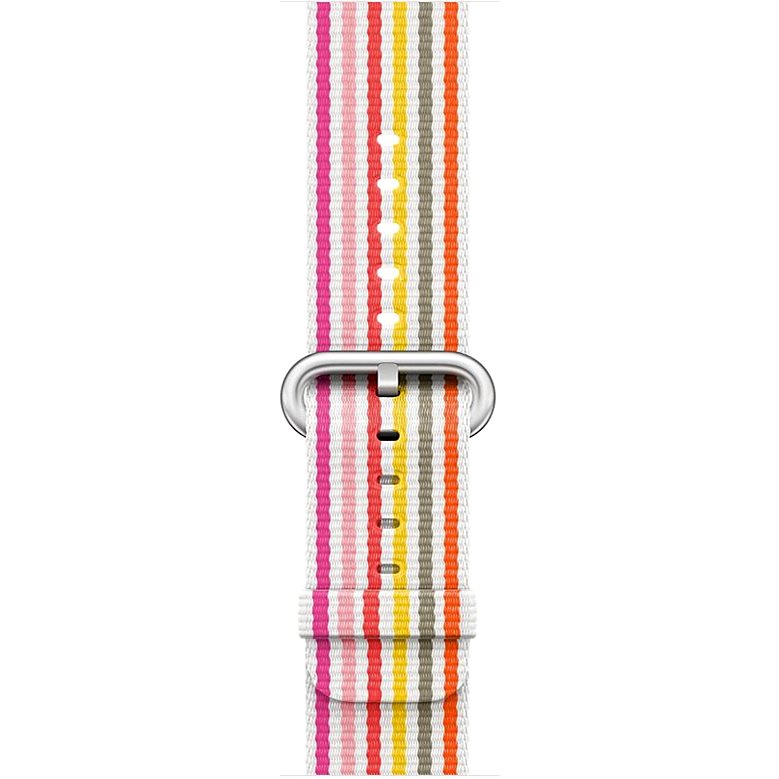 Apple Watch 38/40/41mm Pink Stripe Woven Nylon Band (Demo)