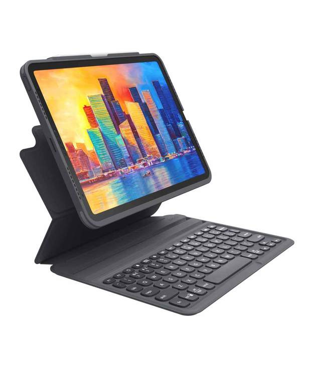 ZAGG Pro Keys case for iPad Pro 11-inch (3rd & 4th gen) & iPad 11-inch Air M2  - Charcoal