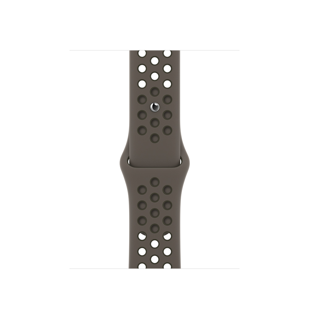 Apple 45mm Midnight Olive Gray/Cargo Khaki Nike Sport Band