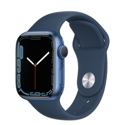 Apple Watch Series 7 Blue Aluminium Case with Abyss Blue Sport Band (41mm, GPS and Cellular) - Open Box