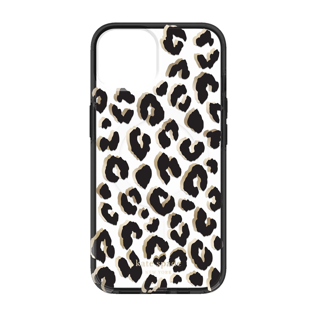kate spade Protective Hardshell Case with MagSafe for iPhone 14 - City Leopard