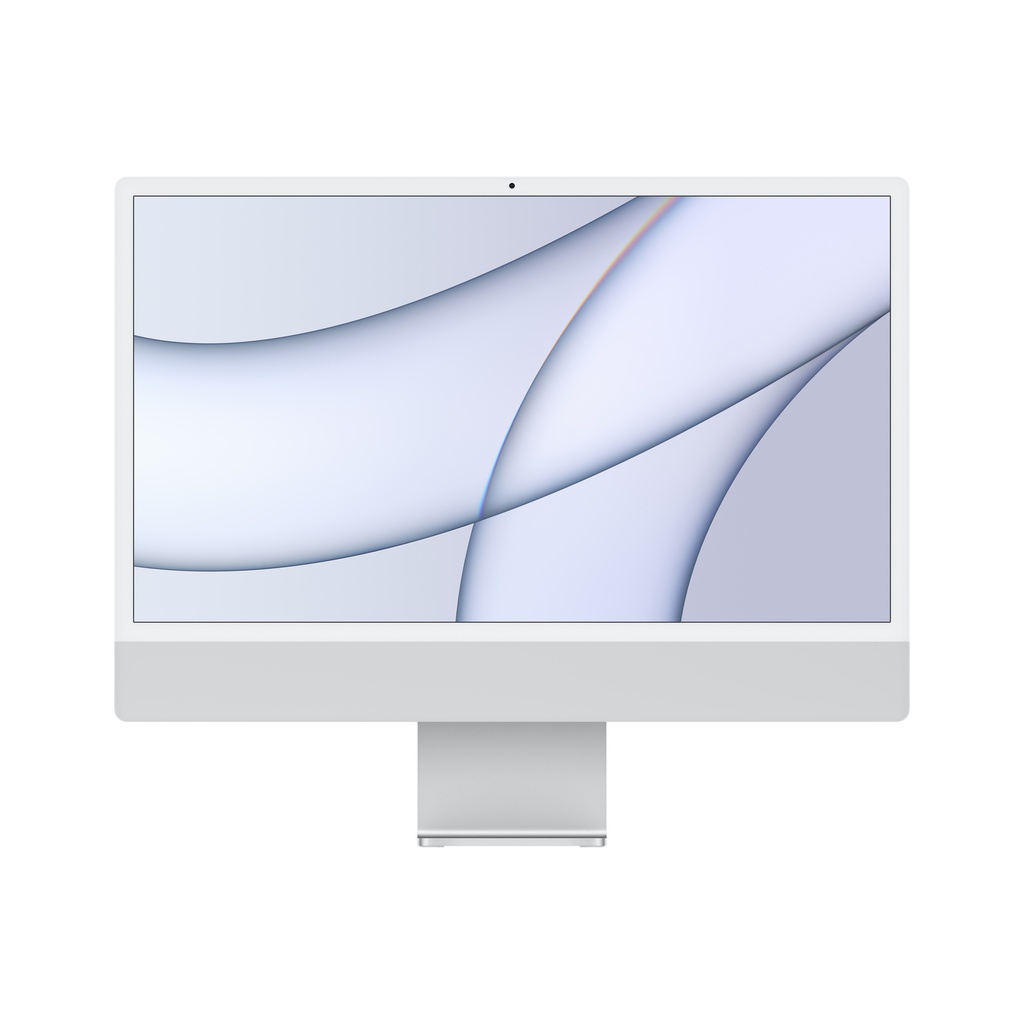 iMac (4.5K Retina, 24-inch, 2021): M1 chip with 8-core CPU, 8-core GPU (8GB Unified, 256GB SSD, Silver) - Open Box