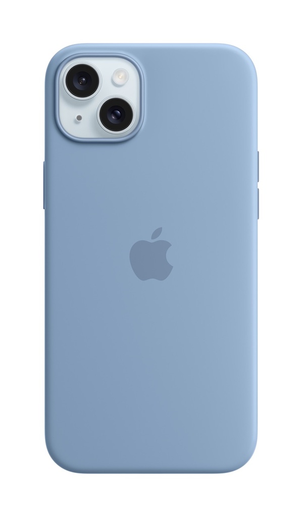 Apple iPhone 15 Plus Silicone Case with MagSafe - Winter Blue