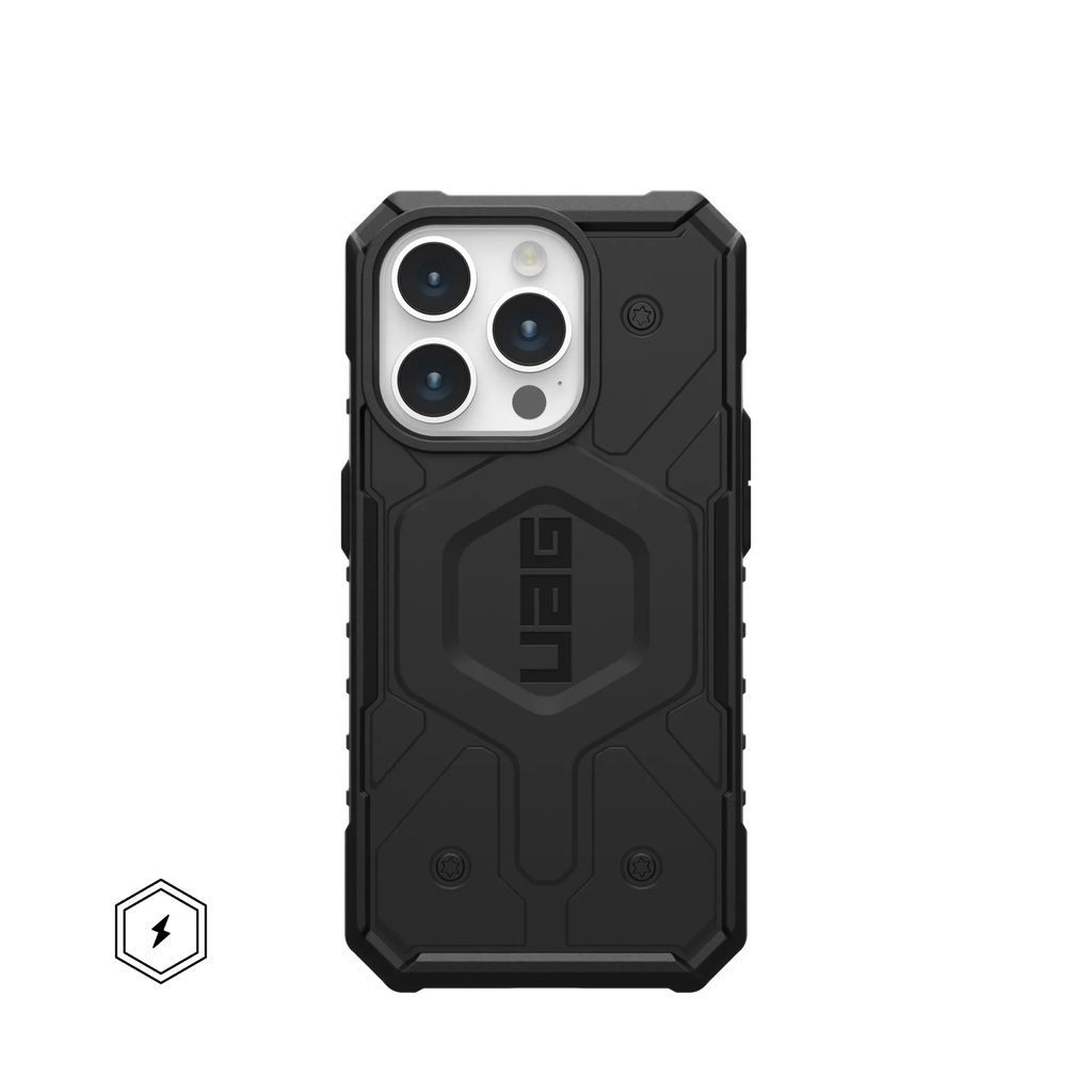 UAG Pathfinder Case with MagSafe for iPhone 15 Pro - Solid Black