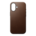 Nomad Modern Leather Case with MagSafe for iPhone 16 - Brown