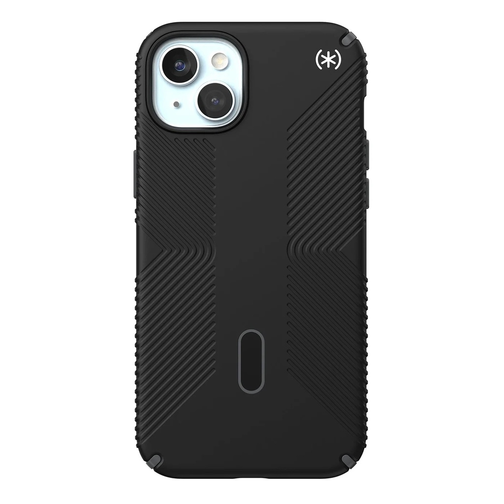 Speck Presidio2 Pro Grip Case with MagSafe/Click Lock for iPhone 15 - Black/Slate Grey