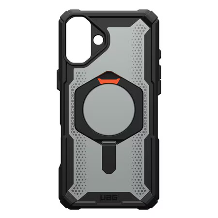 UAG Plasma Protective Case with MagSafe for iPhone 16/15/14 - Black/Orange