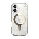 Speck Case with ClickLock/MagSafe for iPhone 16 - Clear / Gold Glitter