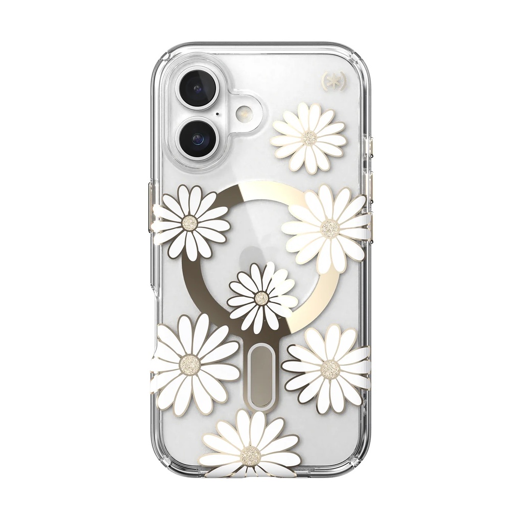 Speck Case with ClickLock/MagSafe for iPhone 16 - Sunshine Daisy