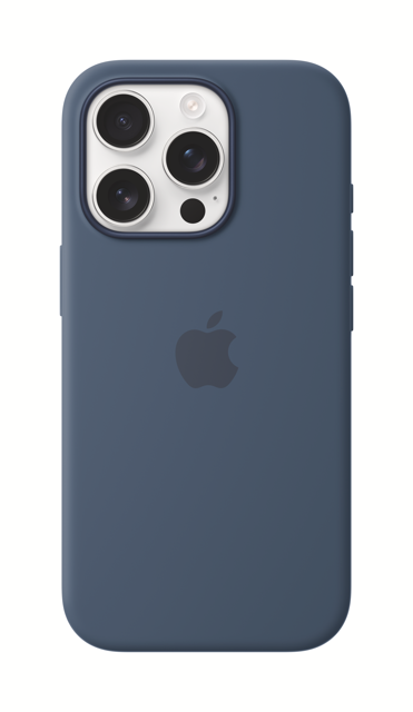 Apple iPhone 16 Pro Silicone Case with MagSafe - Denim