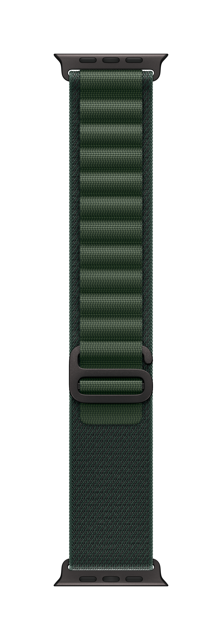 49mm Dark Green Alpine Loop - Medium - Black Titanium Finish