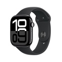 Apple Watch Series 10 GPS 46mm Jet Black Aluminium Case with Black Sport Band