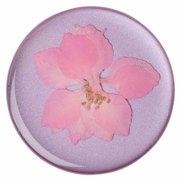 [801238] PopSockets PopGrip - Pressed Flower Delphinium Pink
