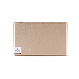 [LIT-13SBGD-TE] TYLT 1350mAh Slim Boost Battery Pack with Lightning Cable - Gold
