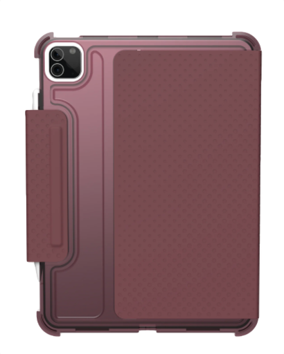 [12299N314748] UAG Lucent Folio Case iPad Pro 11-inch (2nd/3rd/4th Gen) iPad Air (4th/5th Gen) - Aubergine/Dusty Rose