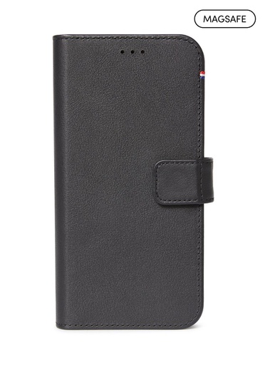 [D22IPO61DW4BK] Decoded MagSafe Leather Detachable Wallet for iPhone 13 - Black