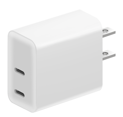 [JP-2036] jump+ PD 45W Dual USB-C GaN Power Adapter