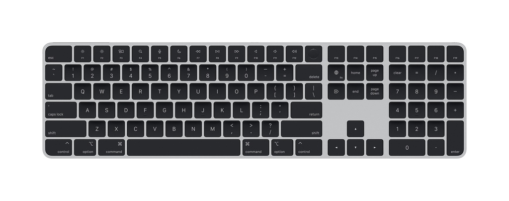 Apple Magic Keyboard with Touch ID and Numeric Keypad for Mac models with  Apple silicon - Black Keys - US English | JumpPlus