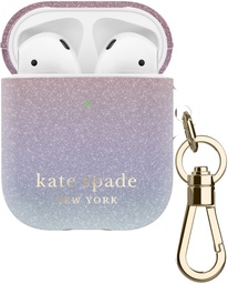 [KSAP-001-OMBGL] kate spade New York Protective Case for AirPods (1st & 2nd Generation) - Ombre Glitter Pink