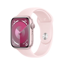 Apple Watch Series 9 Pink Aluminium Case with Light Pink Sport Band JumpPlus