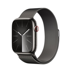 Apple Watch Series 9 Graphite Stainless Steel Case with Graphite Milanese Loop