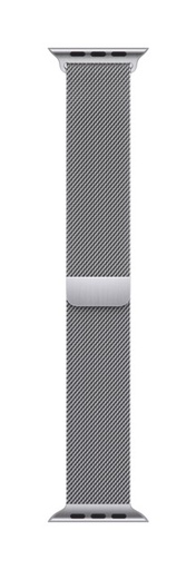 [MTJR3AM/A] Apple 42/44/45mm Silver Milanese Loop