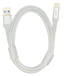 [JP-2080] Jump+ USB-A to USB-C 1m Braided Cable - White