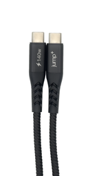 [JP-2101] jump+ USB-C to USB-C 1M Braided Pro Cable - Black