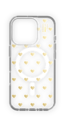 [IDCLCMS-I2461P-506] Ideal of Sweden Clear Case with MagSafe for iPhone 16 Pro - Golden Hearts