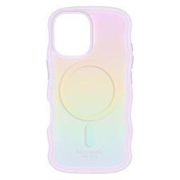 [KS054392] kate spade new york Wavy Protective Hardshell with MagSafe for iPhone 16 Plus - Opal Iridescent