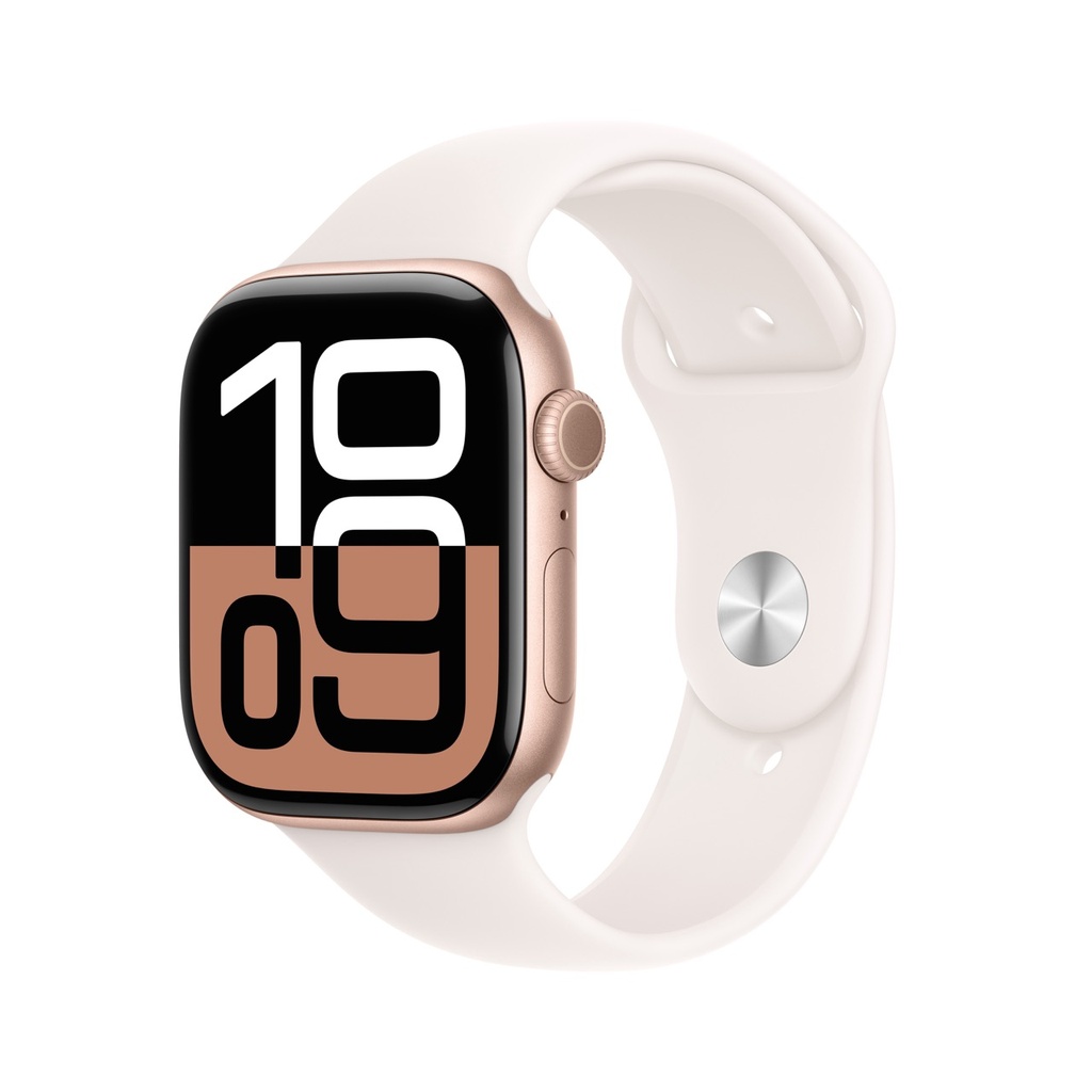 Apple Watch Series 10 Rose Gold Aluminium Case with Light Blush Sport Band JumpPlus